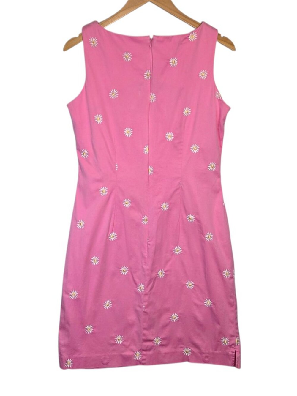 Vintage Y2K Pink Daisy Embroidered Mini Dress - Picture 2 of 5